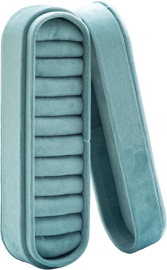 Velvet Small Multiple Ring Box Portable Organizer Display Storage | Travel Case - Image 4