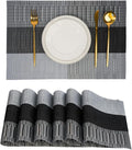 Placemats Set of 6，Non-Slip PVC Weave Table Mats Easy to Clean，Heat Resistant by flohar