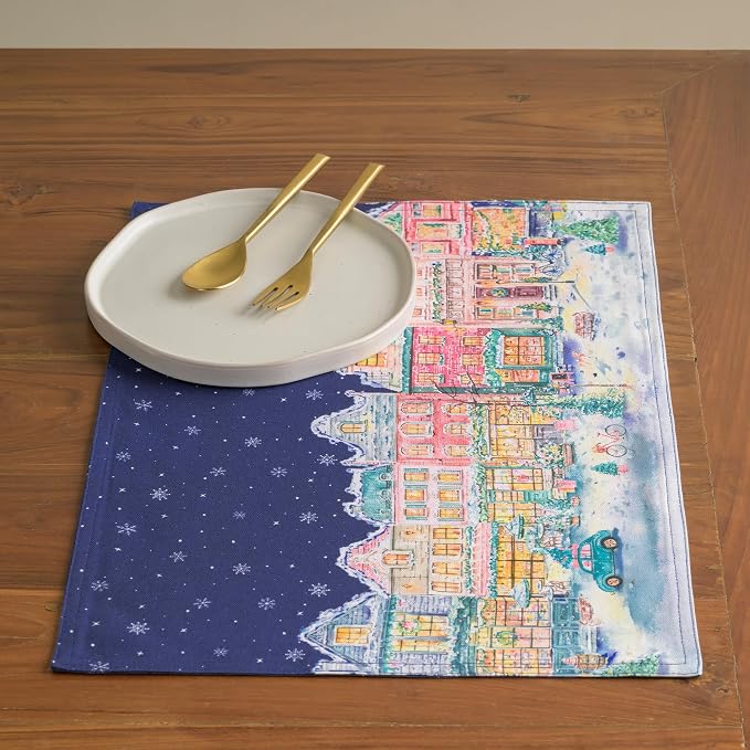 Maison d' Hermine Placemats Set of 4 Reusable 100% Cotton | Cloth Place Mats - Image 8