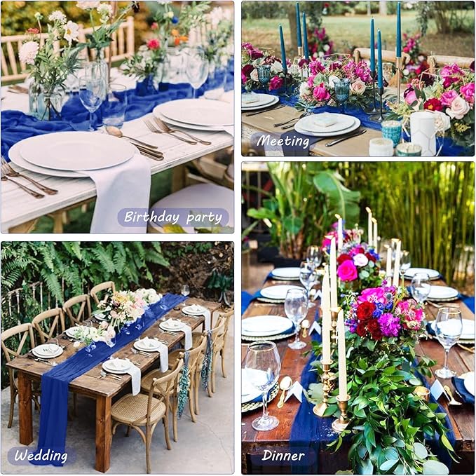 12 Pack Boho Gauze Table Runner - Image 6