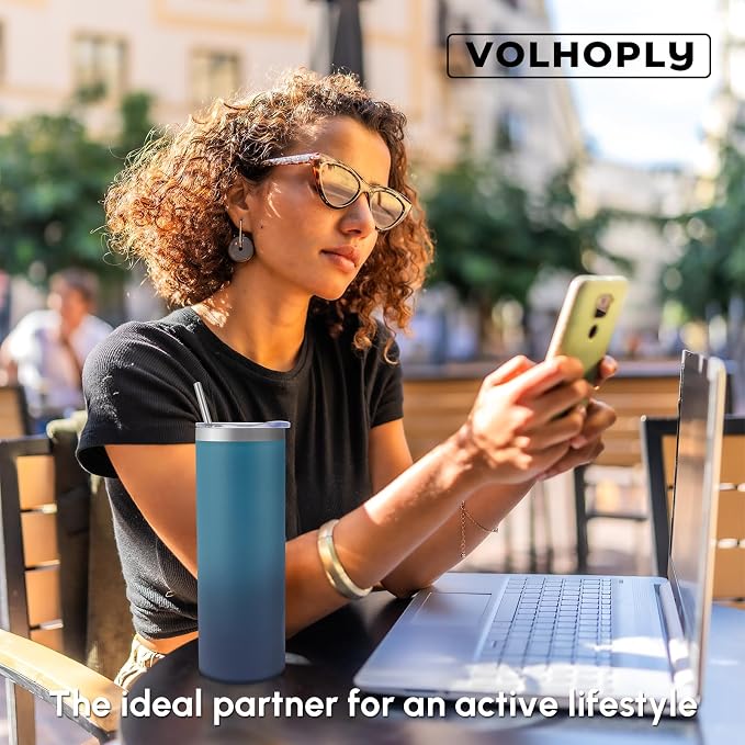Volhoply 4 Pack Skinny Tumblers - Image 7