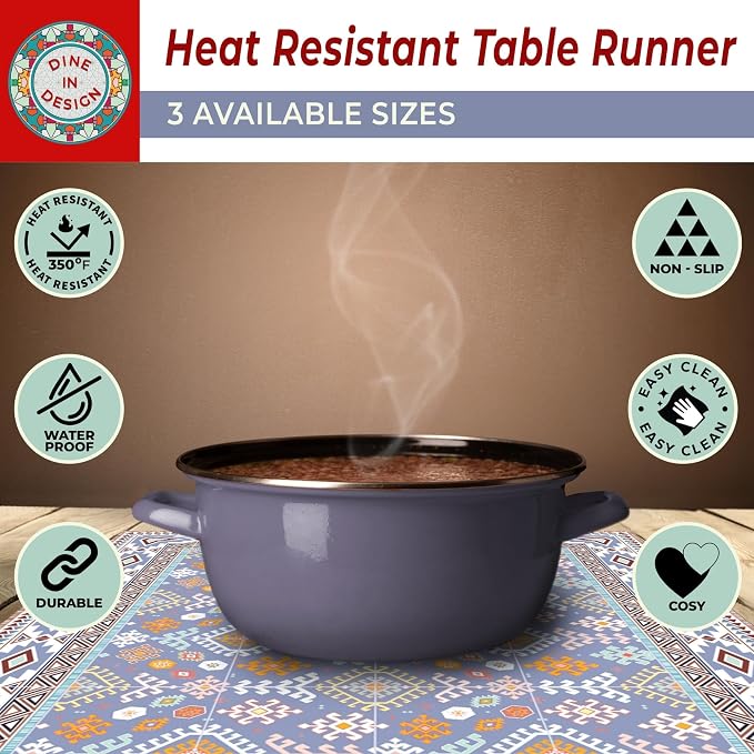 Heat Resistant Table Runner, 53 x 14 Inch - Image 5