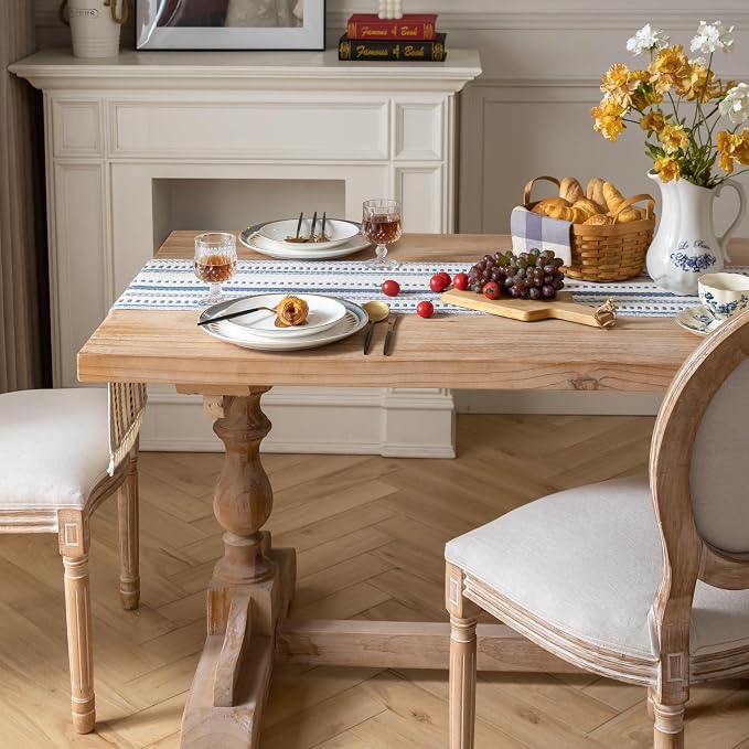 Caflife Boho Table Runner 60 Inchs Long, Dining Room Home Decor - Image 7