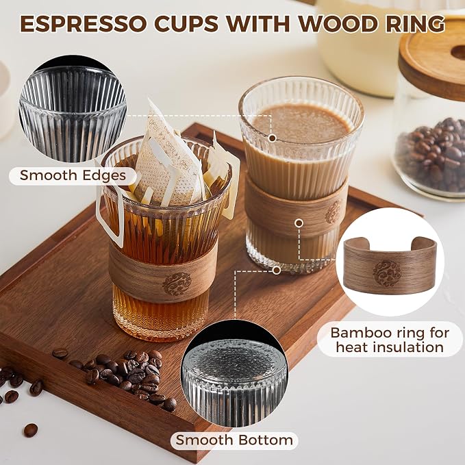 2 Pcs Espresso Coffee Tea Cups - Image 3
