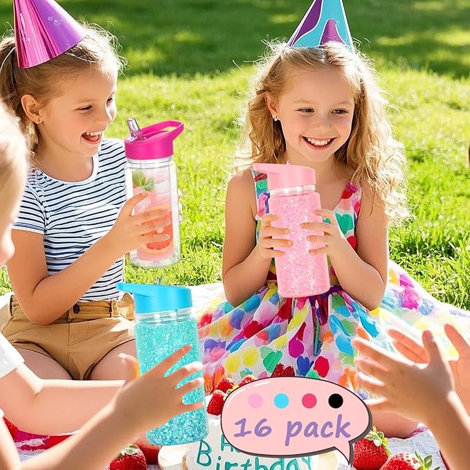 16 Pack 10 Oz Plastic Snow Globe Tumbler - Image 7