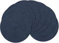 SHACOS Round Placemats Set of 8 Washable 15 inch Round Table Mats Cotton by SHACOS