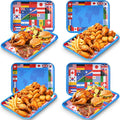Vesici 4 Pack World Flag Serving Trays 13x10 Melamine Platters by Vesici