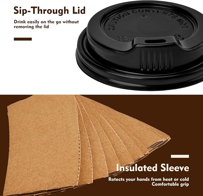 YEEHAW 16 oz 100 Pack Disposable Coffee Cups - Image 4