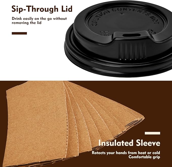 YEEHAW 16 oz 500 Pack Disposable Coffee Cups - Image 4
