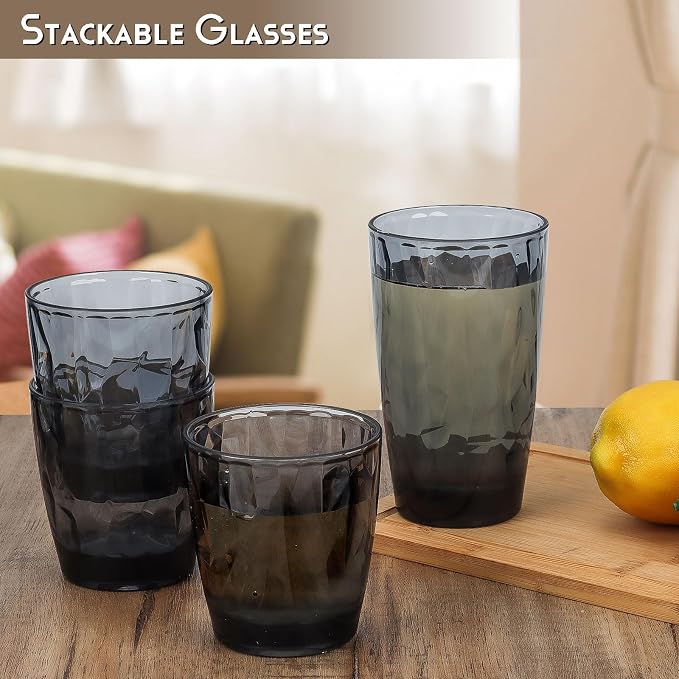 Topsky Plastic Tumblers Reusable, Shatter Proof Cups Drinking Glasses, - Image 3
