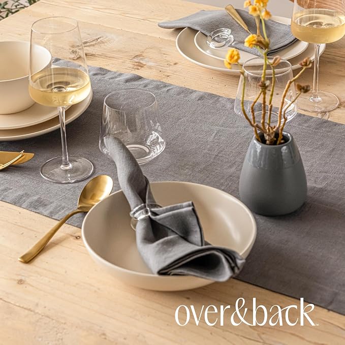 Over&Back 18x90 Washed 100% Linen Table Runner - Image 7