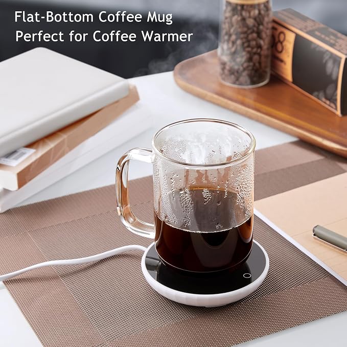 Glass Coffee Mugs, 20 oz Ice Coffee Cups Set of 4, Large Clear Tea Cups - Image 3