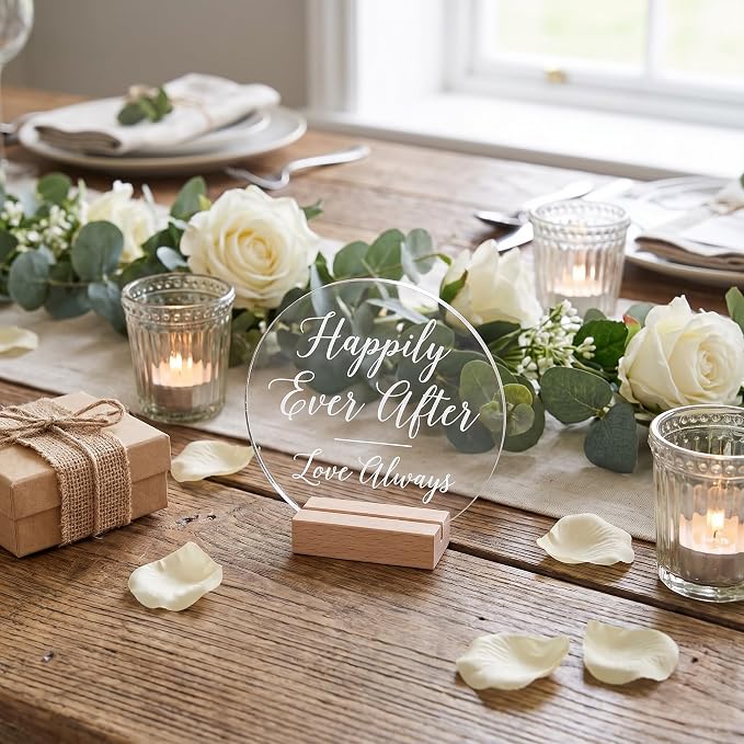 24 Pcs Clear Acrylic Coasters, Round Drink Coasters - Image 6