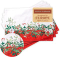 Maison d' Hermine Placemats Set of 4 Reusable 100% Cotton | Cloth Place Mats by MaisondHermine