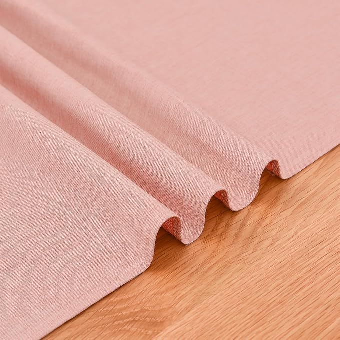 Faux Linen Table Runner Water Resistant 13 x 60 in, Coffee Table Runner - Image 6