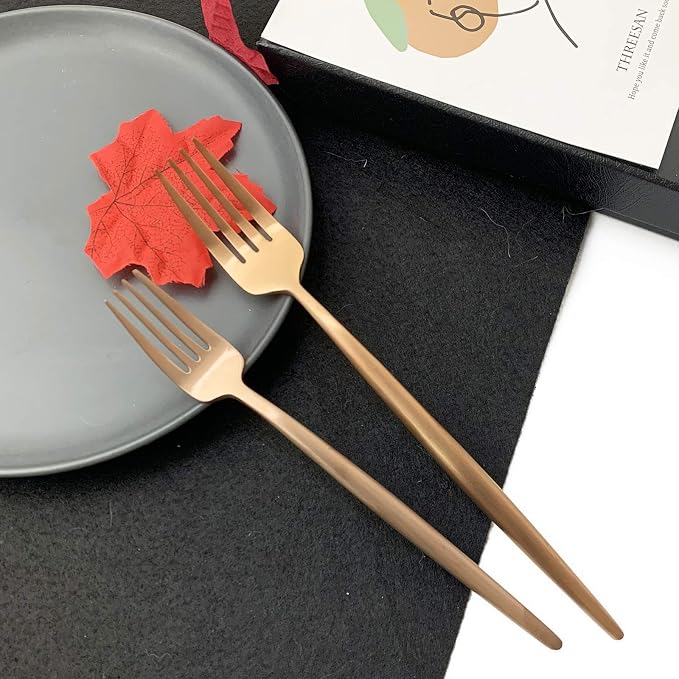 JASHII 18/10 Rose Gold Flatware Set - Image 5