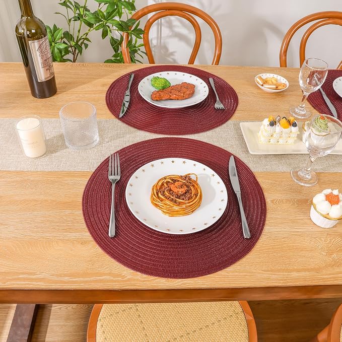 SHACOS Round Placemats Set of 6 - Image 8