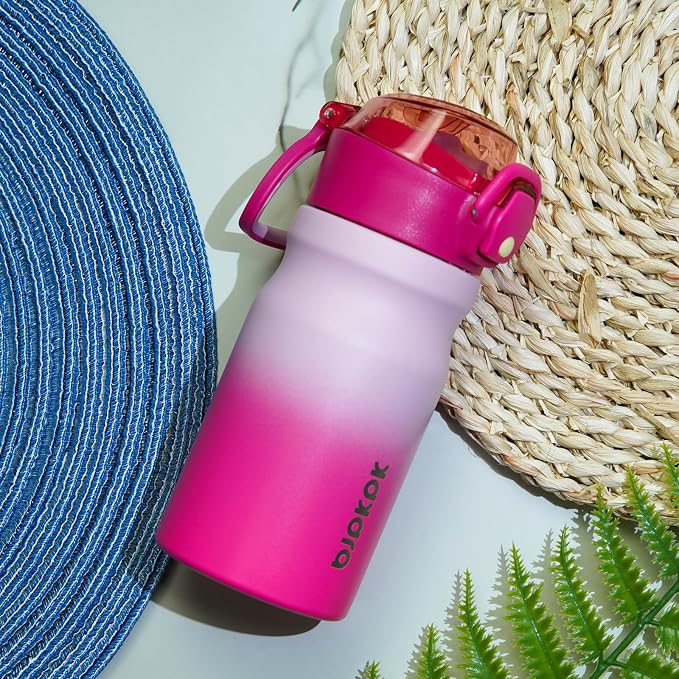 BJPKPK 14 oz Insulated Water Bottle, Stainless Steel Flask | Leak Proof Locking - Image 5