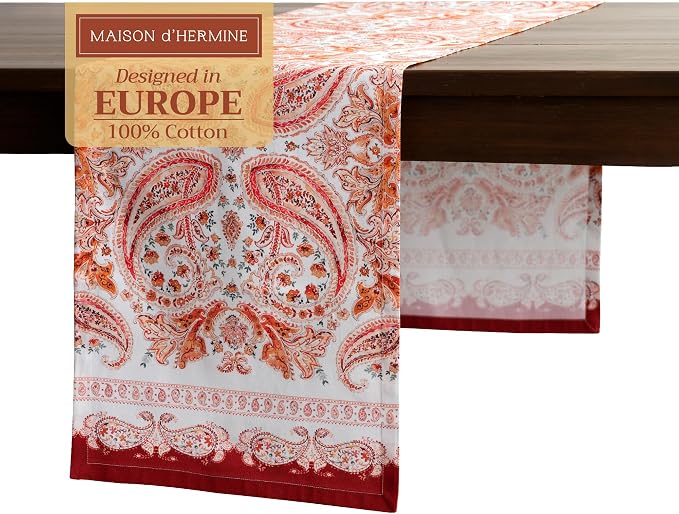 Maison d' Hermine Table Runner 100% Cotton 14.50" x 108" | Table Runners 108 by MaisondHermine