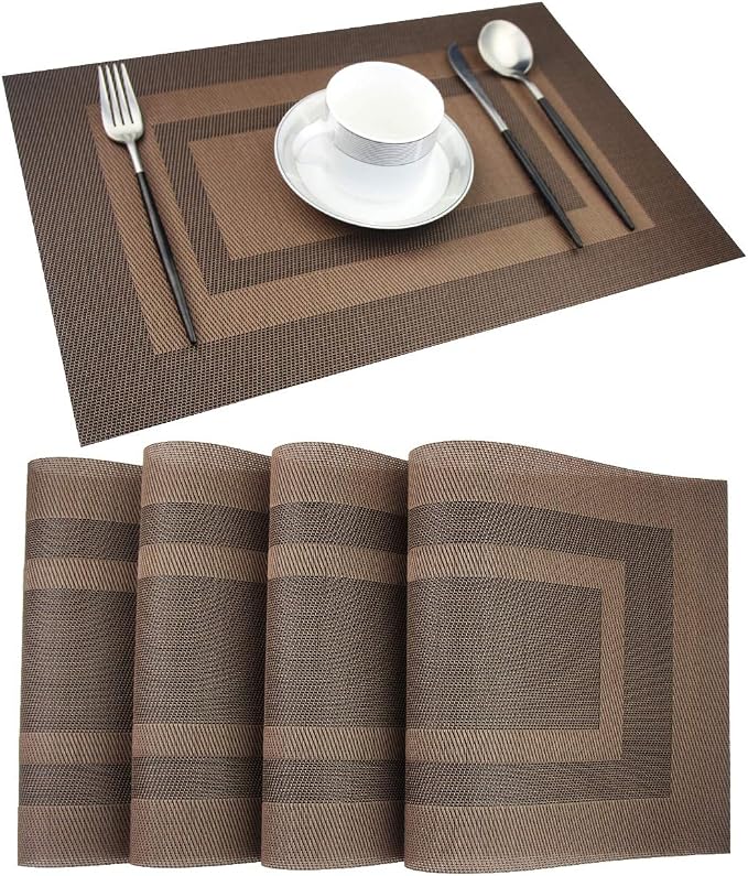 PIGCHCY Durable Plastic Placemats by PIGCHCY