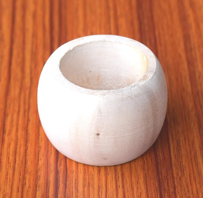 Lightnpro Wooden Napkin Ring, Napkin Rings Set of 12, Ring Napkin, Handmade - Image 5