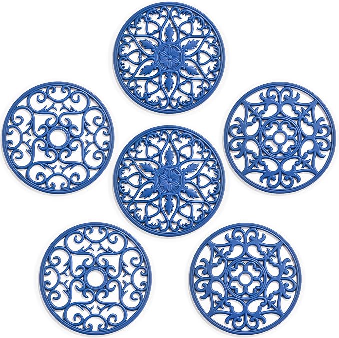 SMARTAKE 6 Set Silicone Trivet Mats by SMARTAKE