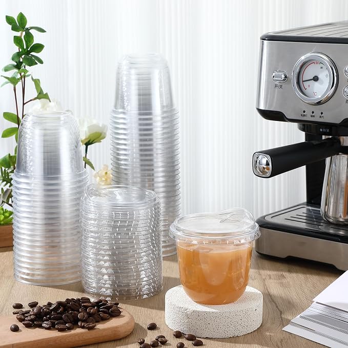 Baderke 50 Pcs Clear Plastic Cups - Image 2