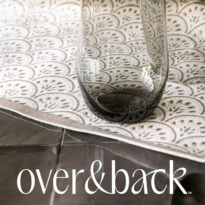 Over&Back 18x90 Hand-Blocked Printed Cotton Table Runner - Image 6