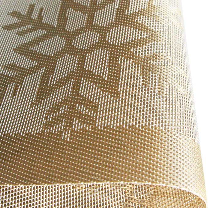 PIGCHCY Christmas Placemats Snowflake Woven Heat Resistant Placemats Washable - Image 3