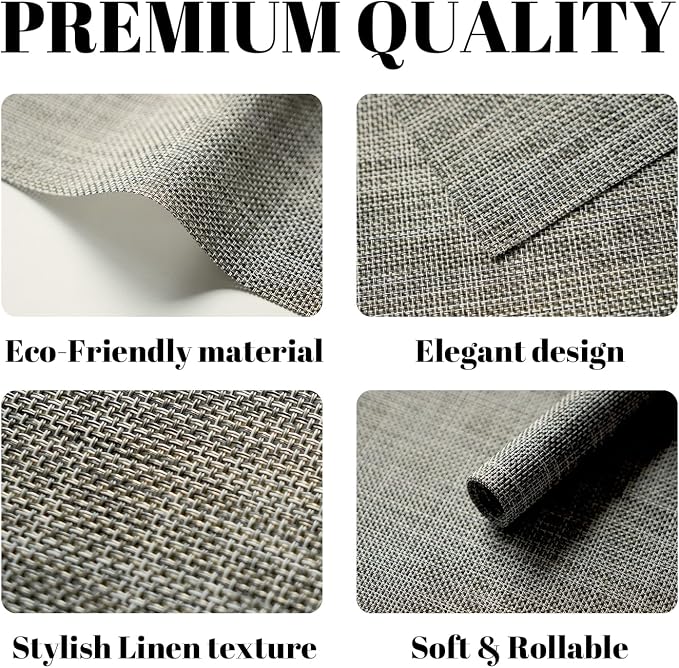 Placemats Set of 8 Vinyl/Plastic Woven Place Mats - Image 2