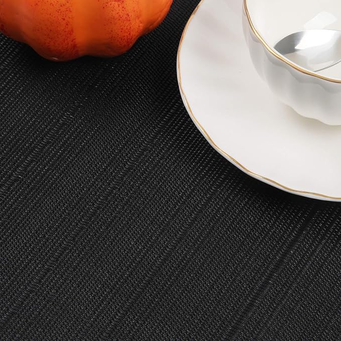 SHACOS Small Round Table Placemats Wedge Placemat Set of 4 Non Slip Heat - Image 9