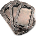 3 Pack Metal Serving Trays by Unknown