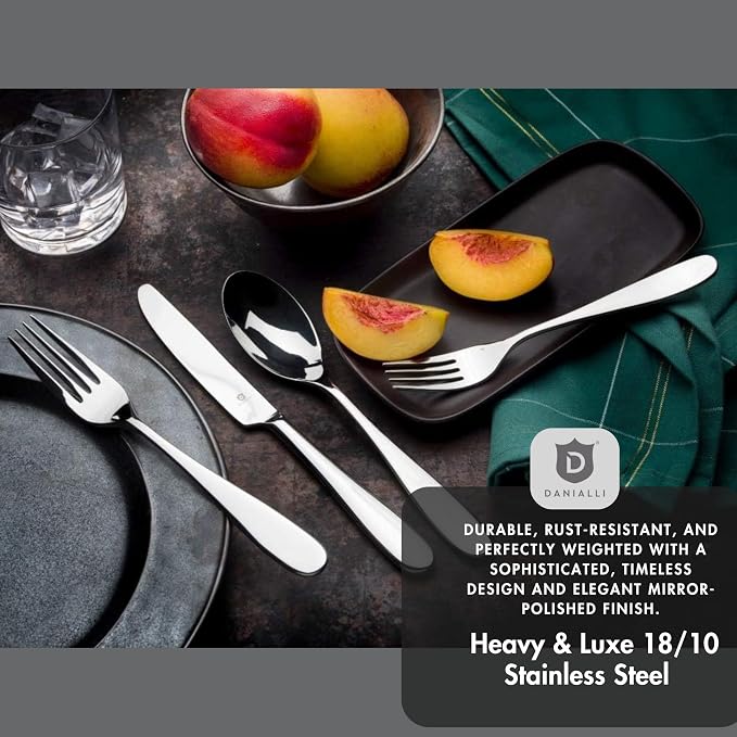 Silverware Set for 6 – 18/10 Stainless Steel Flatware, Mirror Finish, - Image 7