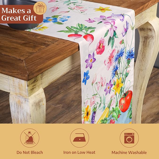 Maison d' Hermine Table Runner 100% Cotton 14.50" x 72" | Table Runners 72 - Image 5