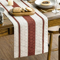 Artoid Mode Caramel Rustic Woven Table Runner 12x36 Inch | Holiday Farmhouse by ArtoidMode