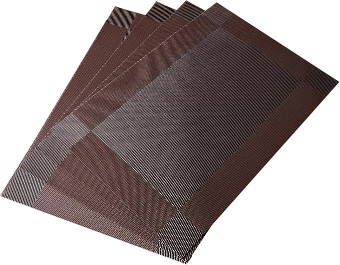 Table Placemats Dining Table Place Mats Set of 4 Heat Resistant Insulation - Image 3