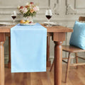 FOLINS&HOME Baby Blue Waterproof Decorative Table Runner 108 Inches Long | by FOLINSHOME