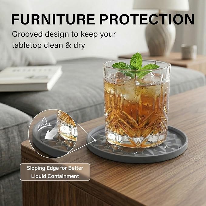 Silicone Drink Coasters Set of 2, Coaster - Image 3