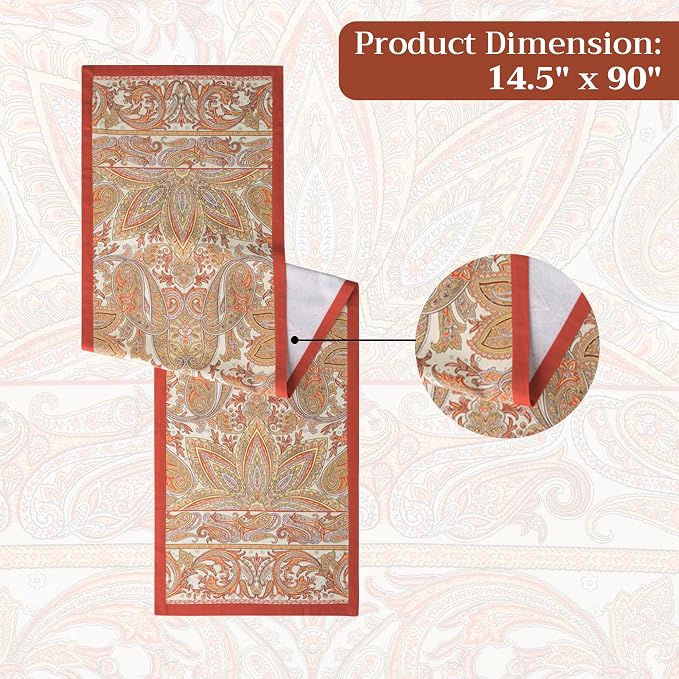 Maison d' Hermine Table Runner 100% Cotton 14.50" x 90" | Table Runners 90 - Image 7