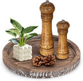 Round Decorative Wooden Serving Trays by Ayiaren