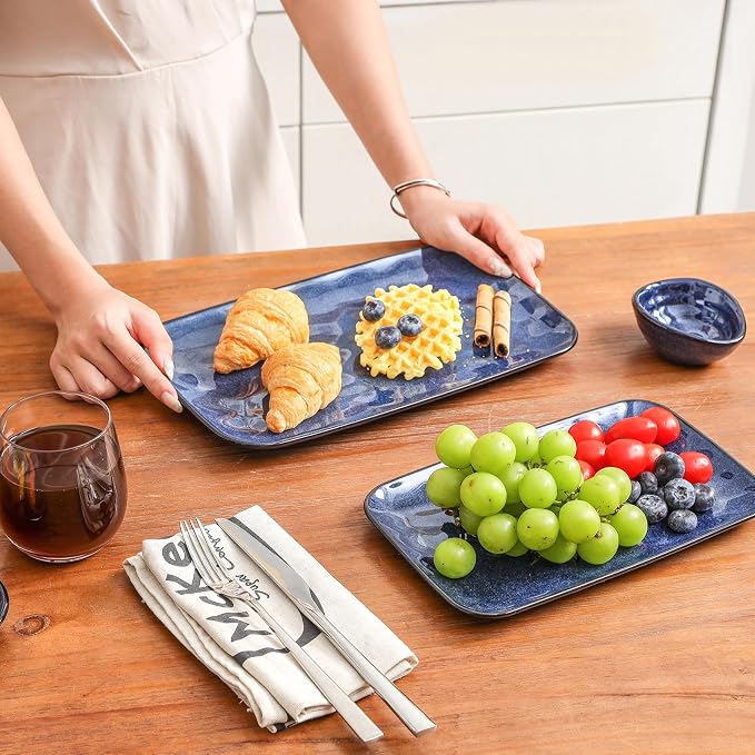 vicrays Ceramic Rectangle Serving Platters - Image 3