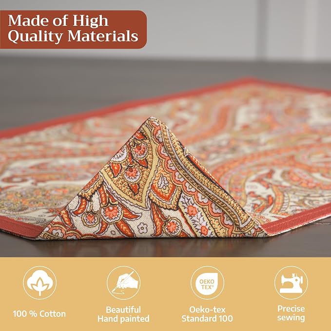 Maison d' Hermine Placemats Set of 4 Reusable 100% Cotton | Cloth Place Mats - Image 3