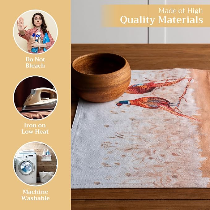 Maison d' Hermine Placemats Set of 4 Reusable 100% Cotton | Cloth Place Mats - Image 3