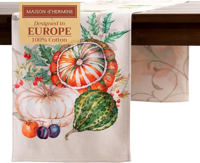 Maison d' Hermine Table Runner 100% Cotton 14.50" x 72" | Table Runners 72 by MaisondHermine