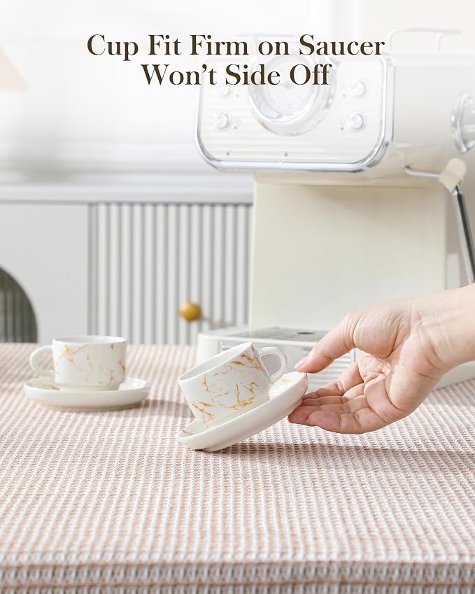 MALACASA 2.5 OZ Porcelain Espresso Cups - Image 7