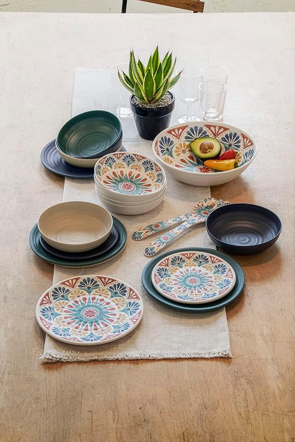 Matte Artisan 8'' Durable Planta Low Bowls, Shatter-Resistant and - Image 5
