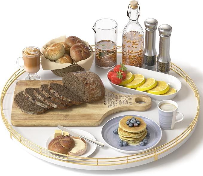 Oroyutor 16-Inch Oak Lazy Susan by Oroyutor