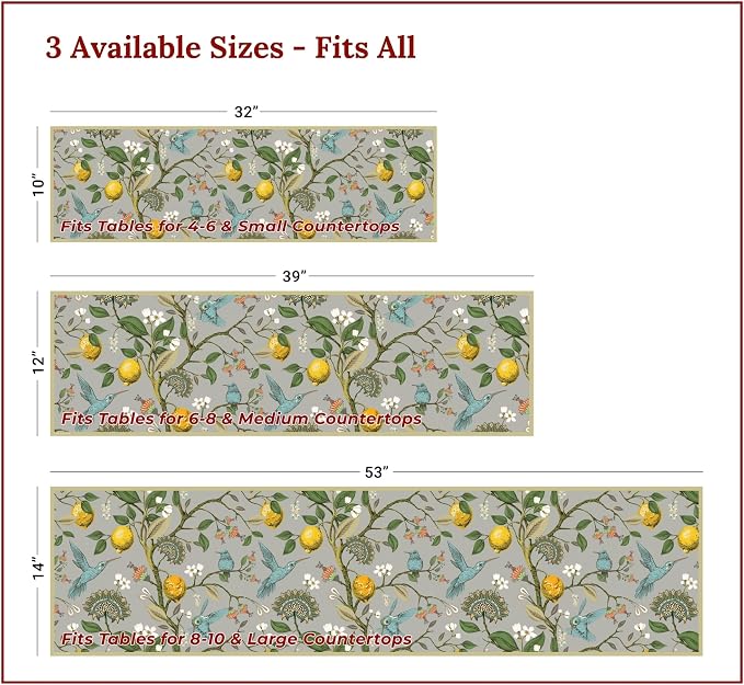 Heat Resistant Table Runner, 53 x 14 Inch - Image 4