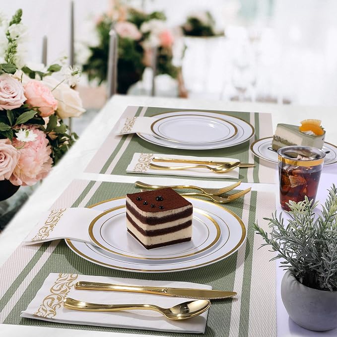 FOCUSLINE 350 Ct Disposable Dinnerware Set - Image 3