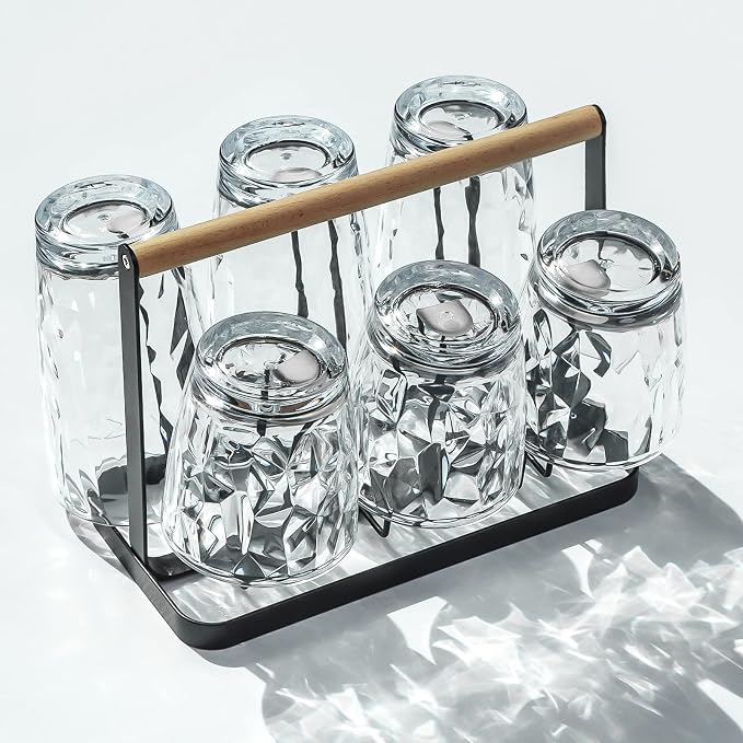 Top-spring 16 Oz Reusable Plastic Water Tumbler 4pcs Clear BPA Free | Thickened - Image 7